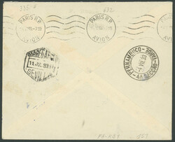 3. Südamerikafahrt 1933, Hin- und Rückfahrt bis Sevilla, Brief ...