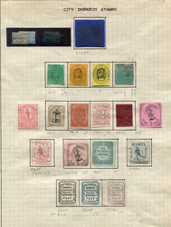 6604: USA Carriermarken Lokalausgaben - Lot