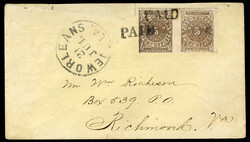 4029: Konföderierte Staaten Postmaster Ausgaben