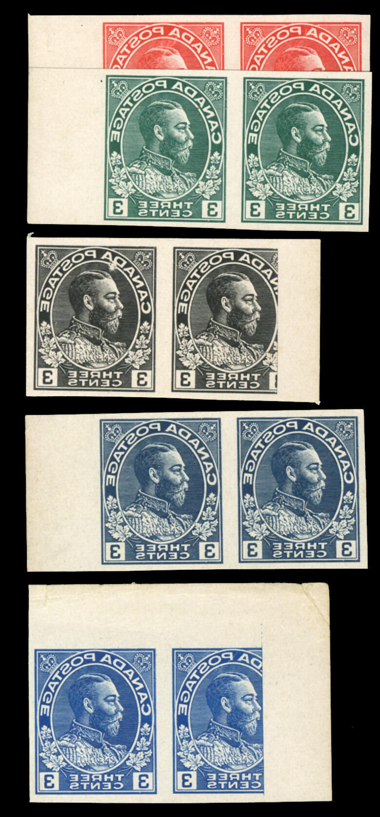 BRITISH COMMONWEALTH CANADA 1930 Dr.Eckerlin Admirals 3c printed in ...