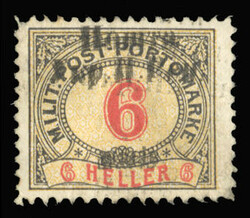 WESTERN UKRAINE (34b) 1919 6sh on 6h black, red & yellow, overprint ...
