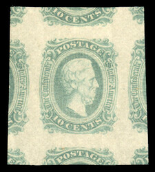 CONFEDERATE STATES OF AMERICA General Issues (11c) 1863 10c greenish ...