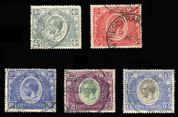 BRITISH COMMONWEALTH KENYA, UGANDA & TANGANYIKA (33-34,36,38,41) ...