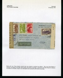 1923-40 collection of 19 covers or cards on exhibit pages, including ...