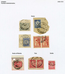 1900-15 Ottoman Administration, selection of cancels, mostly on ...
