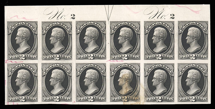 United States 1873 Continental Bank Note Company (157TC4a) 1873 2c ...