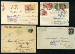LARGE LOTS AND COLLECTIONS JAPAN 1893-1911 ten covers, four from ...