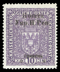 WESTERN UKRAINE (28) 1919 10hr on 10kr deep violet, pos.14, l.h., v.f ...
