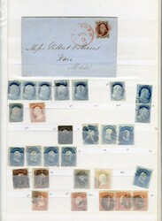 LARGE LOTS AND COLLECTIONS UNITED STATES 1847-1930s balance of a ...