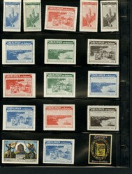 LARGE LOTS AND COLLECTIONS CINDERELLA 1914-18 German Poster Stamps, ...