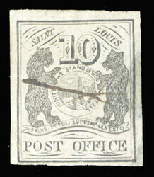 United States Postmasters' Provisionals St. Louis, Mo. (11X2) 1845 ...