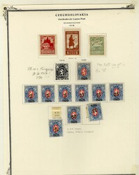 LARGE LOTS AND COLLECTIONS CZECHOSLOVAKIA 1919-20 Legion Post in ...
