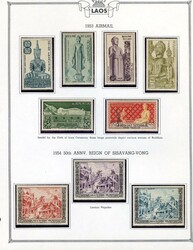 LARGE LOTS AND COLLECTIONS LAOS 1951-1984 two volumes collection, ...