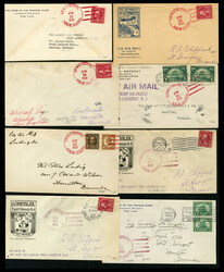 United States - Air Post Zeppelin Flights 1925 (Feb) Airship "Los ...