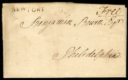 United States Stampless covers Rhode Island 1792 (20 Feb) FL to ...