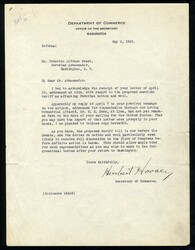 AUTOGRAPHS OF FAMOUS PEOPLE HOOVER, Herbert (1874-1964) President of ...