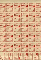 COLOMBIA Air Post 1920 10c Brown Red, second setting sheet of 68 ...