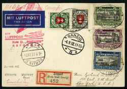 DANZIG Catapult Flights (Haberer 105) 1932 (Sep) "Bremen" Flight card ...