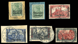 GERMAN COLONIES German Offices in Morocco (8D-19D,32A) 1903 Marocco ...