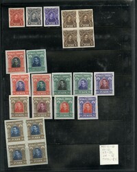 HONDURAS (51/64p) 1891 President Bogran, selection of 193 imperforate ...