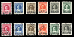 VATICAN CITY (35-40) 1934 Provisional surcharges, used and unused ...