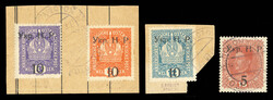 WESTERN UKRAINE (5-8) 1918 Kolomyia Issue, complete set of four used, ...