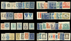 POLAND 1918-19 "Poczta Polska" Design Competition, imperforate essays ...