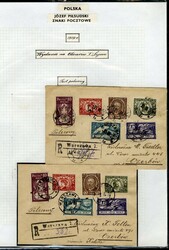 LARGE LOTS AND COLLECTIONS POLAND 1919-1935 "Josef Pilsudski", ...