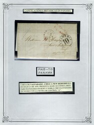 PANAMA 1833-1862 stampless letters, collection of 12 different ...