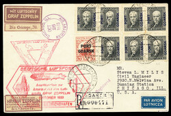 POLAND Polish Offices in Danzig - Port Gdansk Zeppelin Flights 1933 ...
