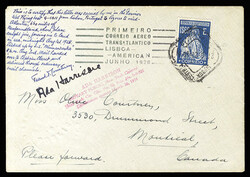 PORTUGAL Flight Covers (Mueller 6) 1928 First Flight Portugal - ...