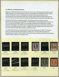 LARGE LOTS AND COLLECTIONS UNITED STATES 1890-93 Issue, balance of a ...