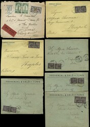 LARGE LOTS AND COLLECTIONS French North Africa 1849-1921 selection of ...