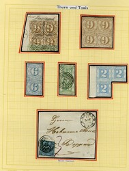 LARGE LOTS AND COLLECTIONS GERMAN STATES 1828-63 collection on pages, ...