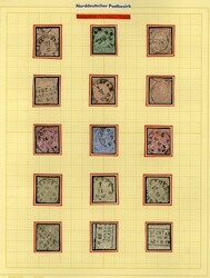 LARGE LOTS AND COLLECTIONS GERMAN STATES 1828-63 collection on pages, ...