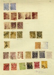 LARGE LOTS AND COLLECTIONS IRAN 1868-1879 a large assembly of ...