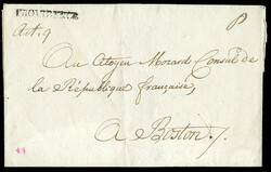 United States Stampless covers Rhode Island 1794 (ca) outer FL with ...