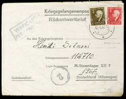 ALBANIA Kosovo Region 1942 (12 May) bilingual form letter for a ...