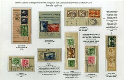 BOSNIA & HERZEGOVINA 1918-20 Exhibit collection (eight double pages), ...