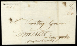 United States Stampless covers Rhode Island 1796 (5 Feb) FL with ...