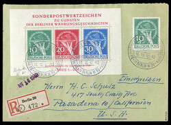 GERMANY Berlin Semi-Postals (9NB3a) 1949 Currency Reform souvenir ...