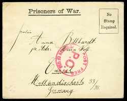 WORLD WAR I - Prisoner of War Camp Mail Great Britain Channel Islands ...