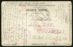 WORLD WAR I - Prisoner of War Camp Mail Portugal and Azores - German ...