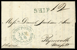 United States Stampless covers Rhode Island 1826 (31 Oct) FL sent ...