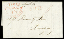 United States Stampless covers Rhode Island 1827 (15 Mar) FL sent ...