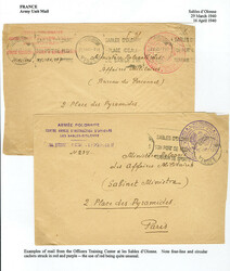 POLAND Polish Army in France 1940 (26 Mar) two covers from the ...