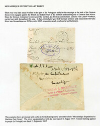 PORTUGUESE COLONIES Kionga Military Mail 1916 Mozambique ...