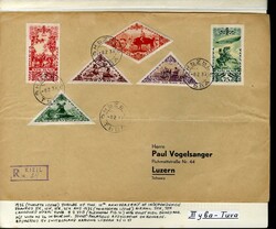 TANNU TUVA 1935-36 selection of 16 large covers, franked with 123 ...