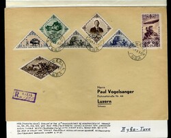 TANNU TUVA 1935-36 selection of 16 large covers, franked with 123 ...