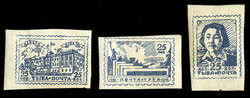 TANNU TUVA (117-19) 1942 Government House, Exhibition Hall and Tuvan ...